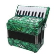 thumbnail image 4 of Acordeón Bling Bling 22 Teclas 8 Bajos Instrumento Musical Celuloide Verde, 4 of 12