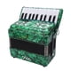 thumbnail image 4 of Acordeón Bling Bling 22 Teclas 8 Bajos Instrumento Musical Celuloide Verde, 4 of 12