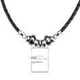 thumbnail image 1 of festival del día del padre del superhéroe. collar a mano colgante de cuerda de cuero Unbranded M, 1 of 3