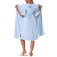 thumbnail image 3 of INSPIRE CHIC Womens Bath Robe Terry Towels Body Wearable Button Down Short Sleeve Cover Up Beach Shower Bathrobe S Blue, 3 of 6