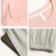 thumbnail image 3 of juego de pijamas para mujer, ropa de dormir de manga larga, con pantalones largos, conjunto de ropa de descanso suave XXL (4 estilos, 4 colores), 3 of 5