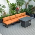thumbnail image 2 of Patio Furniture Set Outdoor 5 Piece Chairs & Fire Pit Table - Modern Sectional Seating, 2 of 5