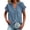 Navy, variant on Women's Short Sleeve T-Shirt, V-Neck Button Down Blouse, Lightweight Cotton Linen Blend Top, Casual Loose Fit Summer Tee for Daily Wear