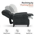 thumbnail image 6 of MCombo Chenille Sponge Filling Living Room Adjustable Reclining Pushback Chair, Gray, 6 of 10