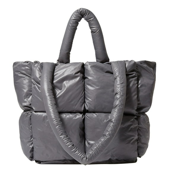 Womens Handbags Lightweight Quilted Shoulder Bag Large Capacity Soft Down Cotton Padded Totes