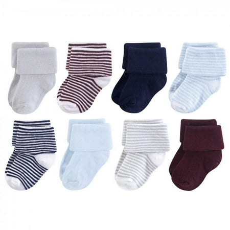 UPC: 0660168281019 | Luvable Friends Baby Boy Fun Essential Socks Navy Light Blue 0-6 Months