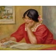 thumbnail image 2 of Renoir, Pierre-Auguste 24x20 Gold Ornate Wood Framed with Double Matting Museum Art Print Titled - Léontine lisant, 2 of 4