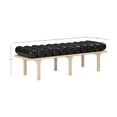 thumbnail image 3 of Meridian Furniture Landon Black Vegan Leather Bench, 3 of 9