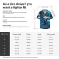 thumbnail image 5 of Yiaed Blue Iceberg Leaf Wolf Print Mens Casual Wrinkle Free Shirts Short Sleeve Button Down Summer Stretch Dress Shirt-XX-Large, 5 of 5