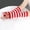 Red, variant on Women’s Extended Fingerless Cuffs Contrast Stripe Ribbed Wrist Lock Stylish Knit for Campus Daily Use Purple