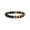 Brown Tiger Eye, variant on Jewelry Men's Skull with Lava and Matte Onyx Stone Bead Stretch Bracelet (8mm)