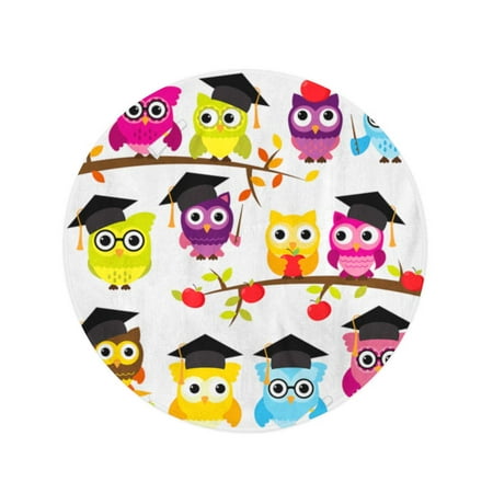 NUDECOR 60 inch Round Beach Towel Blanket Graduate Collection of ...