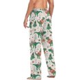 thumbnail image 4 of HPINK-T Christmas New Year Dinosaur Men's Christmas Pajama Pants Super Soft Straight-Fit Lightweight Pajama Bottoms with Pockets Drawstring, 4 of 6