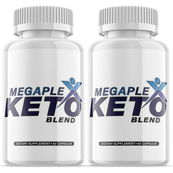 (2 Pack) Megaplex Keto Blend - Keto Weight Loss Formula - Energy & Focus Boosting Dietary Supplements for Weight Management & Metabolism - Advanced Fat Burn Raspberry Ketones Pills - 120 Capsules