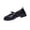 Black, variant on Mary Jane for Women Gothic Oxford Shoes - Flat Shoes, Ankle Tied, Round Toe for Casual Dresses, Work, and Campus Brown 36