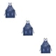 thumbnail image 2 of Delantal de cocina multiusos Matsuzay unisex de tela duradero y elegante Azul, 2 of 6