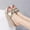 Gold, variant on Jacenvly 2024 New Summer Women Slope Heel Shoes Beach Sandals Roman Casual Slippers Gold Sandals for Women