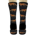 thumbnail image 5 of ThisWear Fox Themed Gifts Cute Fox Dress Socks Funny Socks Fox Apparel 6-Pairs Novelty Crew Socks, 5 of 5