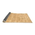 thumbnail image 2 of Ahgly Company Indoor Round Solid Orange Modern Area Rugs, 4' Round, 2 of 4