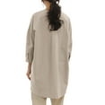 thumbnail image 6 of ZANZEA Women Full Sleeved Solid Thin Blouse Holiday O-Neck Shirts Tops, 6 of 11