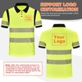 thumbnail image 4 of A-SAFETY high visibility Reflective Safety Polo Shirts security Polo Shirt, 4 of 6