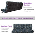 thumbnail image 2 of YLLN Porch Swing Cushions, Patio Furniture Cushions With 4" Thicken Backrest, Waterproof & Machine Washable, with Ties, Bench Cushions For Outdoor Furniture（Hummingbird And Flower）, 2 of 7