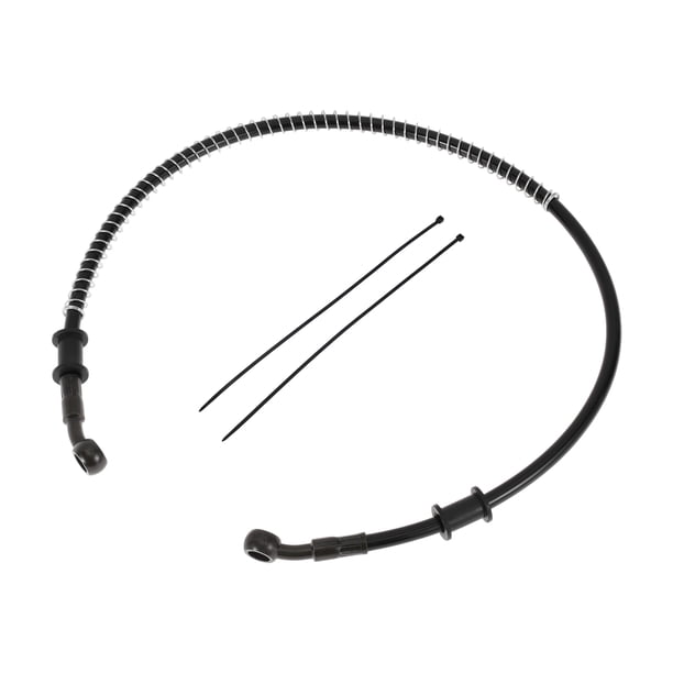 Manguera de aceite de freno de motocicleta de 70 cm, cable de abrazaderas de embrague hidráulico para motocicletas, bicicletas de tierra, ATV, negro