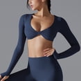 thumbnail image 6 of Neewe Seamless Long Sleeve Shirts for Women Waist Length - Workout Athletic Running Gym Yoga Tops Crewneck Breathable, 6 of 9
