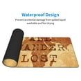 thumbnail image 5 of Disketp Gaming Mouse Pad Not All Those Who Wander Are Lost Pattern Large Mouse Mat Long Extended Desk Pad Non-Slip Rubber Mice Pads Stitched Edges Thin Pad (11.8x31.5 Inch), 5 of 9
