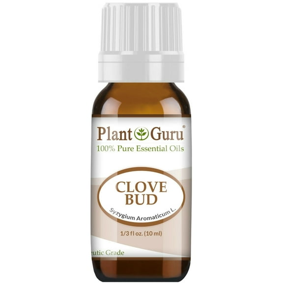 Clove Bud Essential Oil 10 ml. 100% Pure Natural Undiluted Therapeutic Grade For Aromatherapy Diffuser, Natural Remedies For Skin, Body, Hair. Great for DIY Candle and Soap Making.