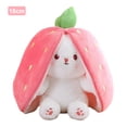 thumbnail image 3 of Juguete Fresa Conejito Reversible 18CM Con Almohada Regalo Pascua, 3 of 8