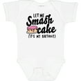 thumbnail image 3 of Inktastic Let Me Smash Cake Its My Birthday Girls Baby Bodysuit, 3 of 5