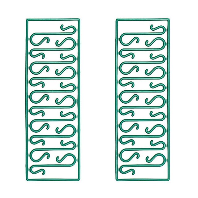 Ganchos de árbol de navidad ganchos de adorno verde mini perchas Afortunado Sencillez