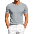 thumbnail image 2 of Plus Size Men's Lightweight Mesh Outdoor Running Sports Top, Short Sleeve Breathable Quick Dry Shirt, Solid Color Athletic Active Tee, Pocket Training Gym Workout Hiking Travel, 2 of 9