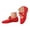 Red, variant on Knit Flats for Women Square Toe Casual Ballet Flat Shoes with Ankle Strap Comfortable Dressy Mary Jane Strappy Loafers Size 6-10