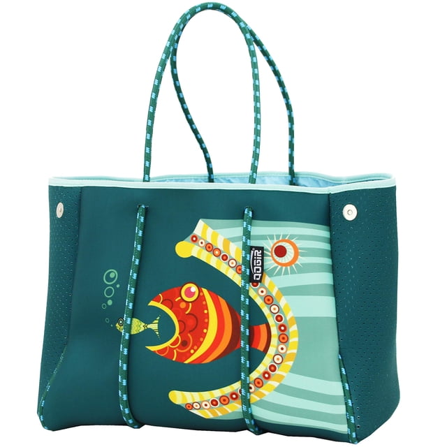 Bolsa de Playa QOGiR de Neopreno Multipropósito con Bolsillo Interno