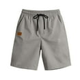 thumbnail image 6 of Mlzmgr Shorts for Men with Pockets Drawstring 7 Inch Inseam Regular Fitted Basic Casual Shorts Solid Color, 6 of 8