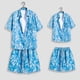 thumbnail image 2 of Camisas Para Hombre Manga Larga Moda de verano para hombres Ocio Balneario Playa Impresión digital 3D Camisa de manga corta Pantalones cortos Pantalones de playa Conjunto de dos piezas (Blue, XL), 2 of 6