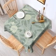 thumbnail image 4 of Floral 42" Square Waterproof Tablecloth, Floral Print Polyester Table Cover, 4 of 6