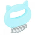 thumbnail image 1 of Cat Grooming Tool, Hair SheddingComb Plastic Shell Shape Comb, Soft For Cats Pink,Green,Blue, 1 of 8