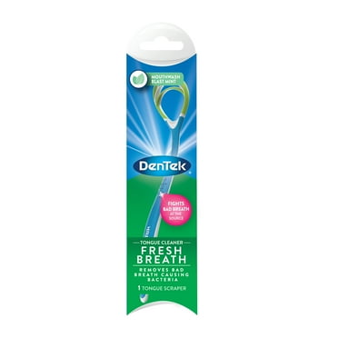 DenTek Fresh Breath Tongue Cleaner, Mouthwash Blast Mint Flavor, 1 Count