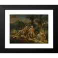 thumbnail image 2 of Circle Of François Boucher 14x12 Black Modern Framed Museum Art Print Titled - Jacob and His Family Traveling to Egypt, 2 of 5