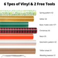 thumbnail image 3 of Paquete de vinilo de transferencia de calor HTVRONT 90 hojas de 30 x 25 cm, 3 of 8