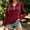 B_ Wine, variant on Women Half Zip Drawstring Hooded Henley Sweatshirt, Side Slit Hem, Drop Shoulder, Long Sleeve, Top For Coastal Strolls Wine XXL