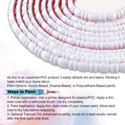 0.4 x 196.8Peel and Stick Bead and Reel Trim - Easy to Paint, Flexible DIY Craft Molding for Mirror Frame, Backsplash, Wall, Door, Cabinet, Dresser, Shelf