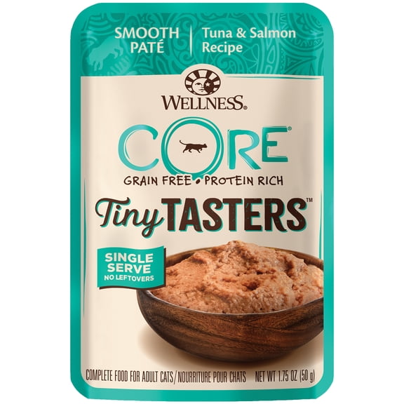 Wellness CORE Tiny Tasters Tuna & Salmon, 1.75-Ounce (Pack of 12)