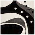 thumbnail image 5 of SAFAVIEH Florida Laidley Geometric Shag Runner Rug, Black/Ivory, 2'3" x 5', 5 of 9