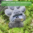 thumbnail image 5 of Dog Angel Pet Memorial Tombstone Marking Carved Statue, Resin, Stone, 5 of 10