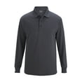 thumbnail image 1 of EDWARDS UNISEX SNAG PROOF LONG SLEEVE POLO,1562,STEEL GREY,3XL, 1 of 1