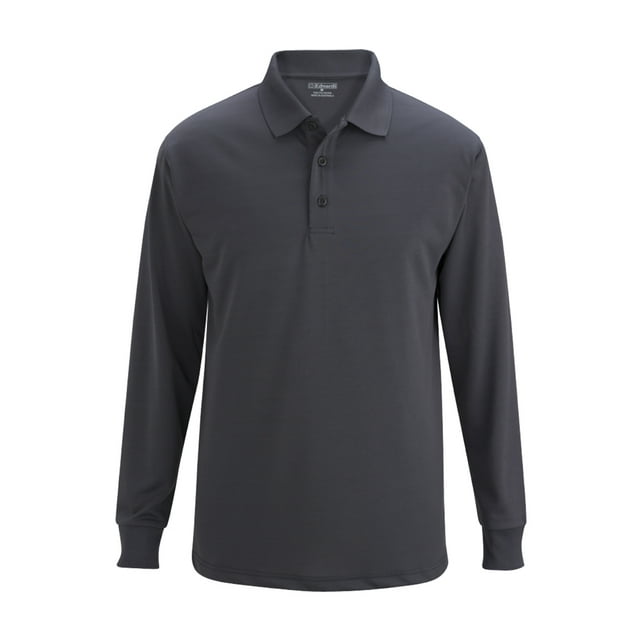 EDWARDS UNISEX SNAG PROOF LONG SLEEVE POLO,1562,STEEL GREY,3XL